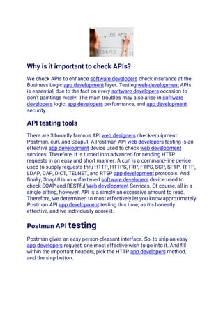 API Testing Useful Tools Postman Tutorial And Hints.pdf | Web ...