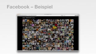 Facebook – Beispiel
 