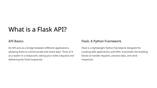 responses python flask at nelson roberto blog Images... API and ML Model ai .pptx . Get learning | PPTX