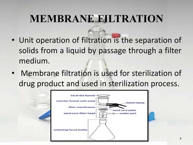 Qualification of membrane filtration apparatus | PPTX | Medical Tests ...