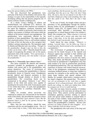 Involvement of Grandmothers in Caring for Children with Autism in the ...
