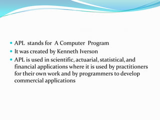 Apl | PPTX