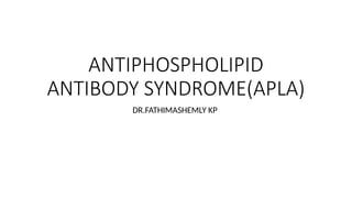 antiphospholipid antibody syndrome in pregnancy | PPTX