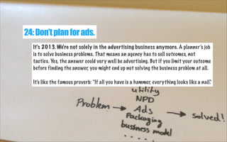 A Planner's Playbook - Everything I learned about planning at Miami Ad ...