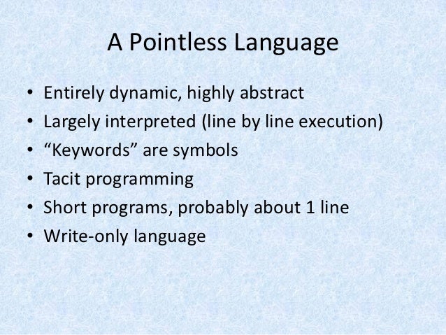 Apl – a programming language