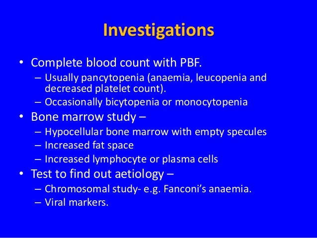 Aplastic anaemia