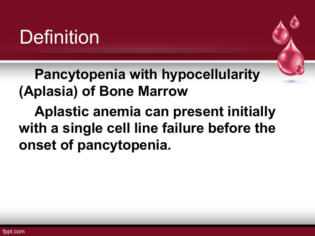 Aplastic anemia