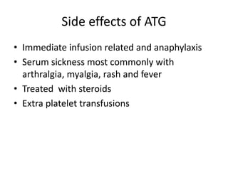 Aplastic anemia:Dr Nilesh Wasekar | PPTX