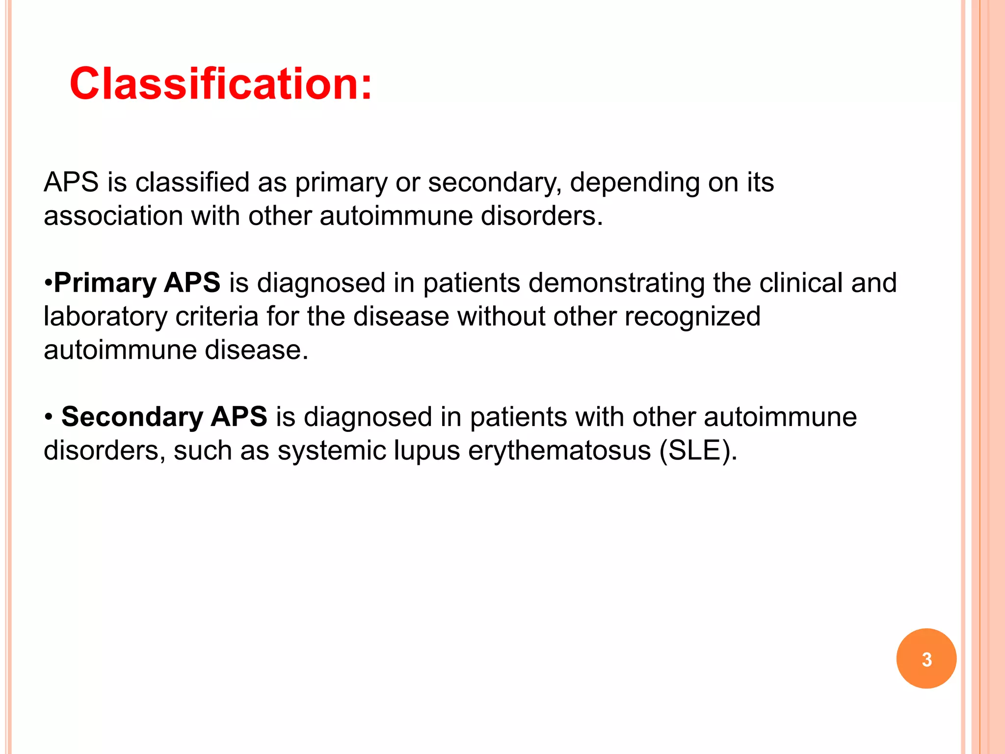 APLA SYNDROME SEMINAR PHARMACY PRESENTATION | PPTX