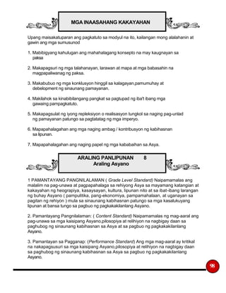 K to 12 - Grade 8 Araling Panlipunan Learners Module Quarter 2 | PDF