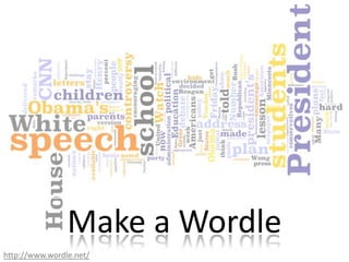 Make a Wordlehttp://www.wordle.net/