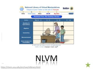 A Plethora of Projector IdeasNLVMhttp://nlvm.usu.edu/en/nav/vlibrary.html