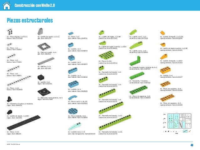 lego wedo 2.0 piezas