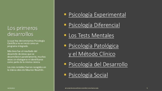Como Se Aplica El Metodo Cientifico En La Psicologia