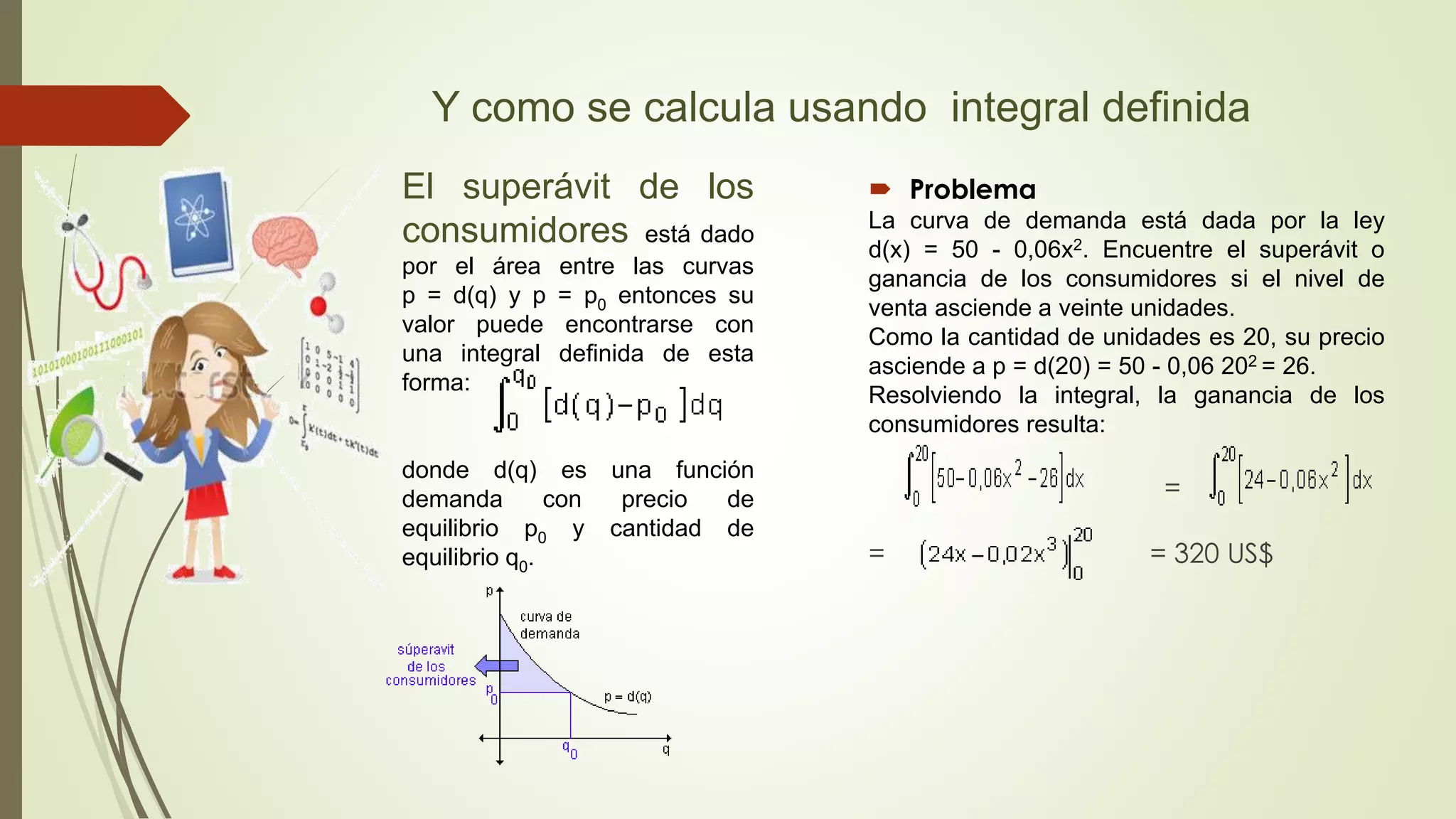 Aplicación de integrales en economía 1 | PPT