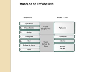 MODELOS DE NETWORKING
 