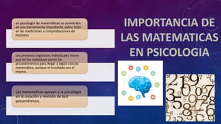 Aplicacion de-matematica-en-psicologia | PPTX