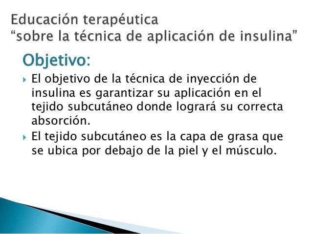 Aplicacion de insulinas Aplicacion de insulinas