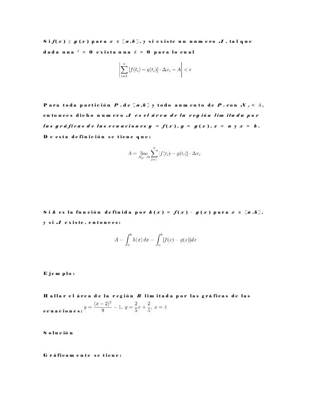 Aplicacion De La Integral Definida Matematica 1