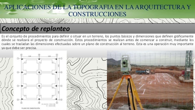 Aplicacion de la topografia en el campo de la arquitectura