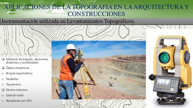 Aplicacion de la topografia en el campo de la arquitectura