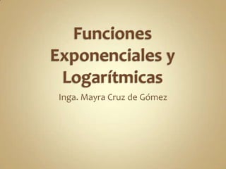 Inga. Mayra Cruz de Gómez

 
