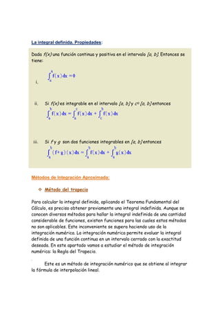 Aplicaciones de la integral definida. javier david
