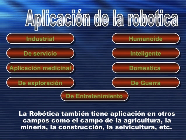 Resultado de imagen para aplicaciones de la robótica