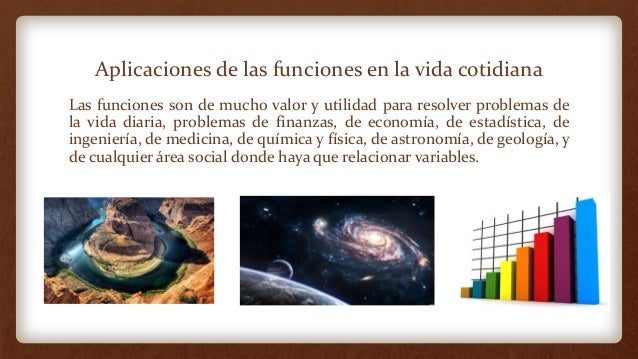 Aplicaciones de las funciones Algebraicas