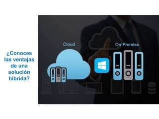 ¿Conoces
las ventajas
de una
solución
hibrida?
 