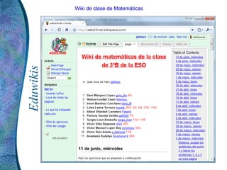 Eduwikis Wiki de clase de Matemáticas