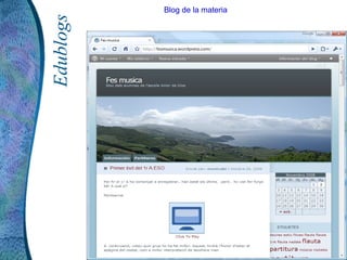 Edublogs Blog de la materia