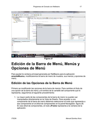 Aplicaciones en java con interfaz gra╠бfica de usuario con net beans | PDF