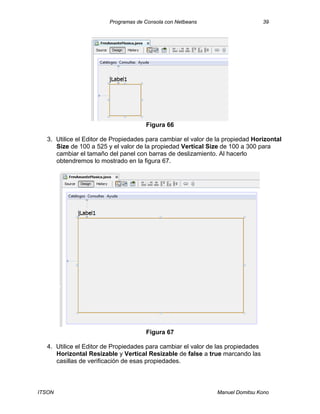 Aplicaciones en java con interfaz gra╠бfica de usuario con net beans | PDF