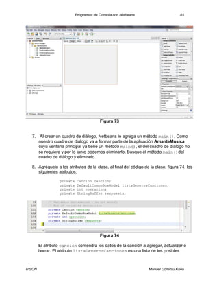 Aplicaciones en java con interfaz gra╠бfica de usuario con net beans | PDF