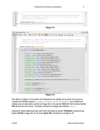Aplicaciones en java con interfaz gra╠бfica de usuario con net beans | PDF