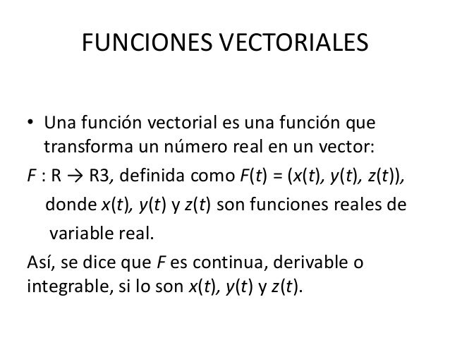 Aplicaciones funciones vectoriales