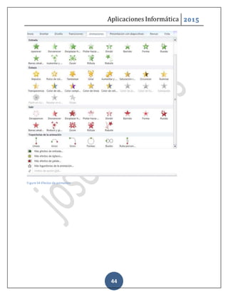 Aplicaciones Informática 2015
44
Figure 54-Efectos de animacion
 