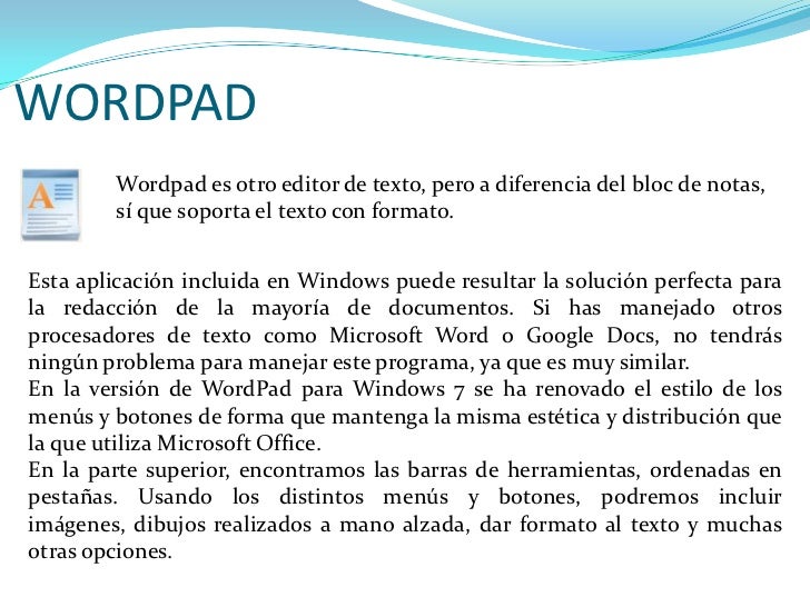 Aplicaciones incluidas windows 7
