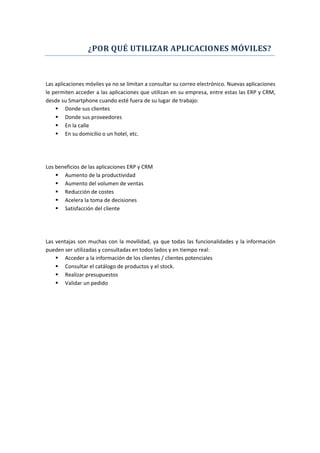 Aplicaciones moviles