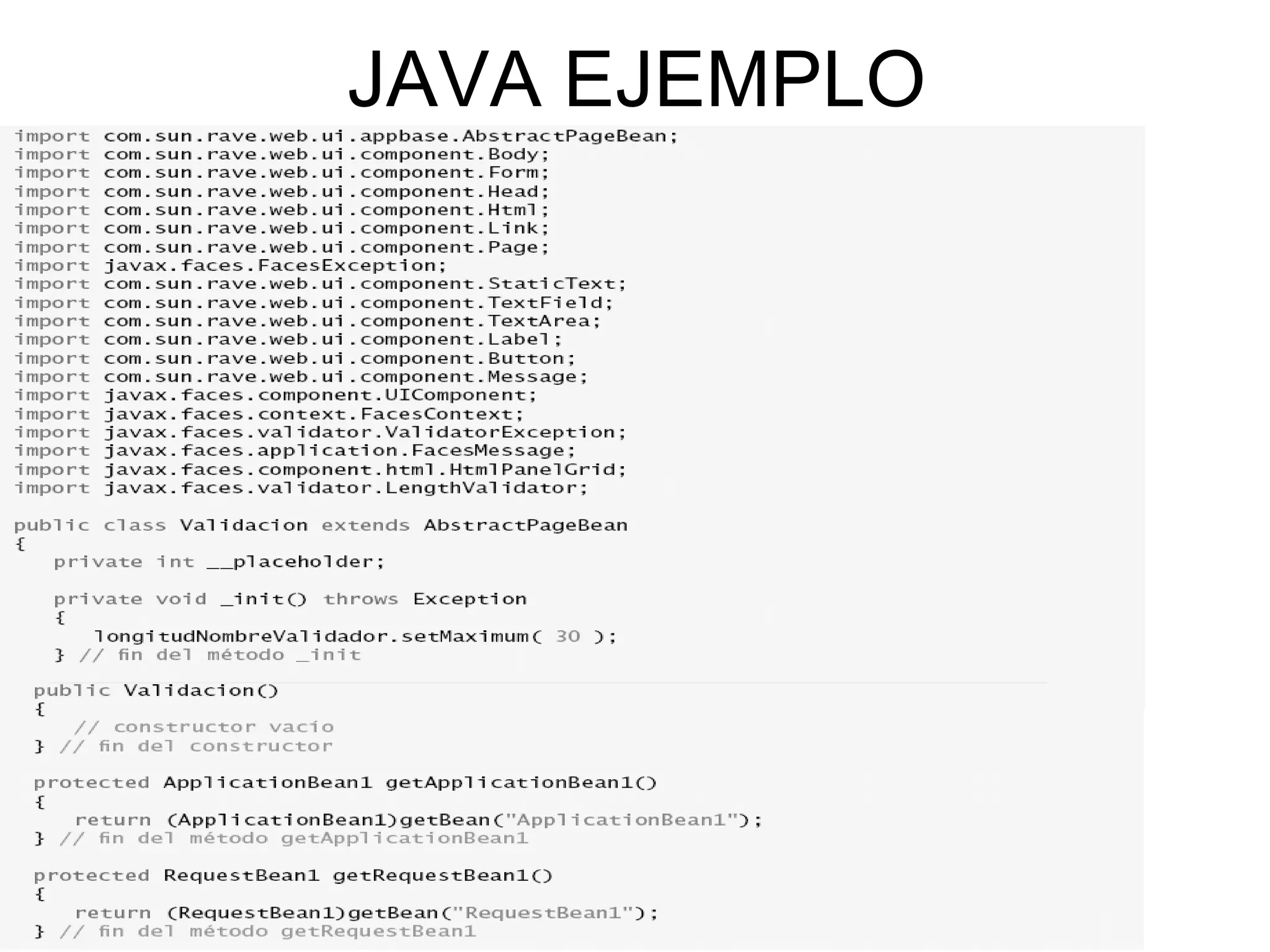 JAVA EJEMPLO 