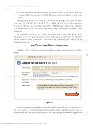Priegue, María Cristina. Aplicaciones web 2.0: blogs. Argentina: Eduvim - Editorial Universitaria Villa María, 2010. ProQuest ebrary. Web. 11 May 2015.
Copyright © 2010. Eduvim - Editorial Universitaria Villa María. All rights reserved.
 