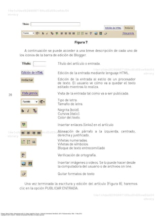 Priegue, María Cristina. Aplicaciones web 2.0: blogs. Argentina: Eduvim - Editorial Universitaria Villa María, 2010. ProQuest ebrary. Web. 11 May 2015.
Copyright © 2010. Eduvim - Editorial Universitaria Villa María. All rights reserved.
 