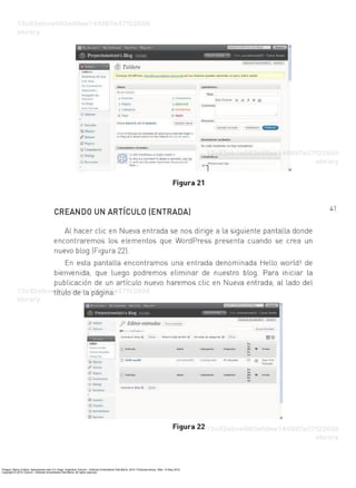 Priegue, María Cristina. Aplicaciones web 2.0: blogs. Argentina: Eduvim - Editorial Universitaria Villa María, 2010. ProQuest ebrary. Web. 14 May 2015.
Copyright © 2010. Eduvim - Editorial Universitaria Villa María. All rights reserved.
 