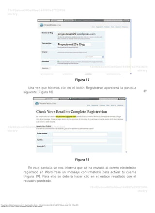 Priegue, María Cristina. Aplicaciones web 2.0: blogs. Argentina: Eduvim - Editorial Universitaria Villa María, 2010. ProQuest ebrary. Web. 14 May 2015.
Copyright © 2010. Eduvim - Editorial Universitaria Villa María. All rights reserved.
 