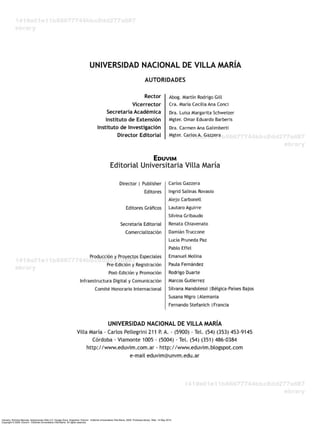 Caivano, Romina Marcela. Aplicaciones Web 2.0: Google Docs. Argentina: Eduvim - Editorial Universitaria Villa María, 2009. ProQuest ebrary. Web. 14 May 2015.
Copyright © 2009. Eduvim - Editorial Universitaria Villa María. All rights reserved.
 