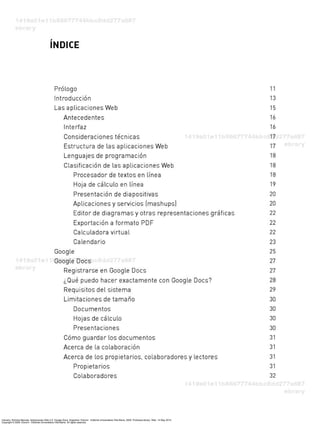 Caivano, Romina Marcela. Aplicaciones Web 2.0: Google Docs. Argentina: Eduvim - Editorial Universitaria Villa María, 2009. ProQuest ebrary. Web. 14 May 2015.
Copyright © 2009. Eduvim - Editorial Universitaria Villa María. All rights reserved.
 
