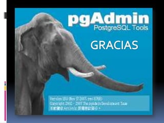 PGADMIN, Aplicaciones