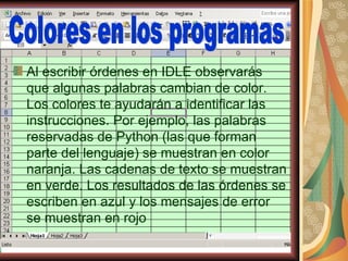 PYTHON CON EXCEL | PPT