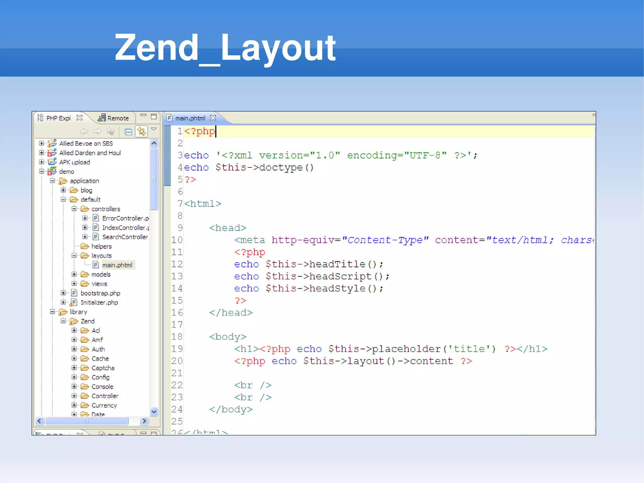 Zend_Layout
 
